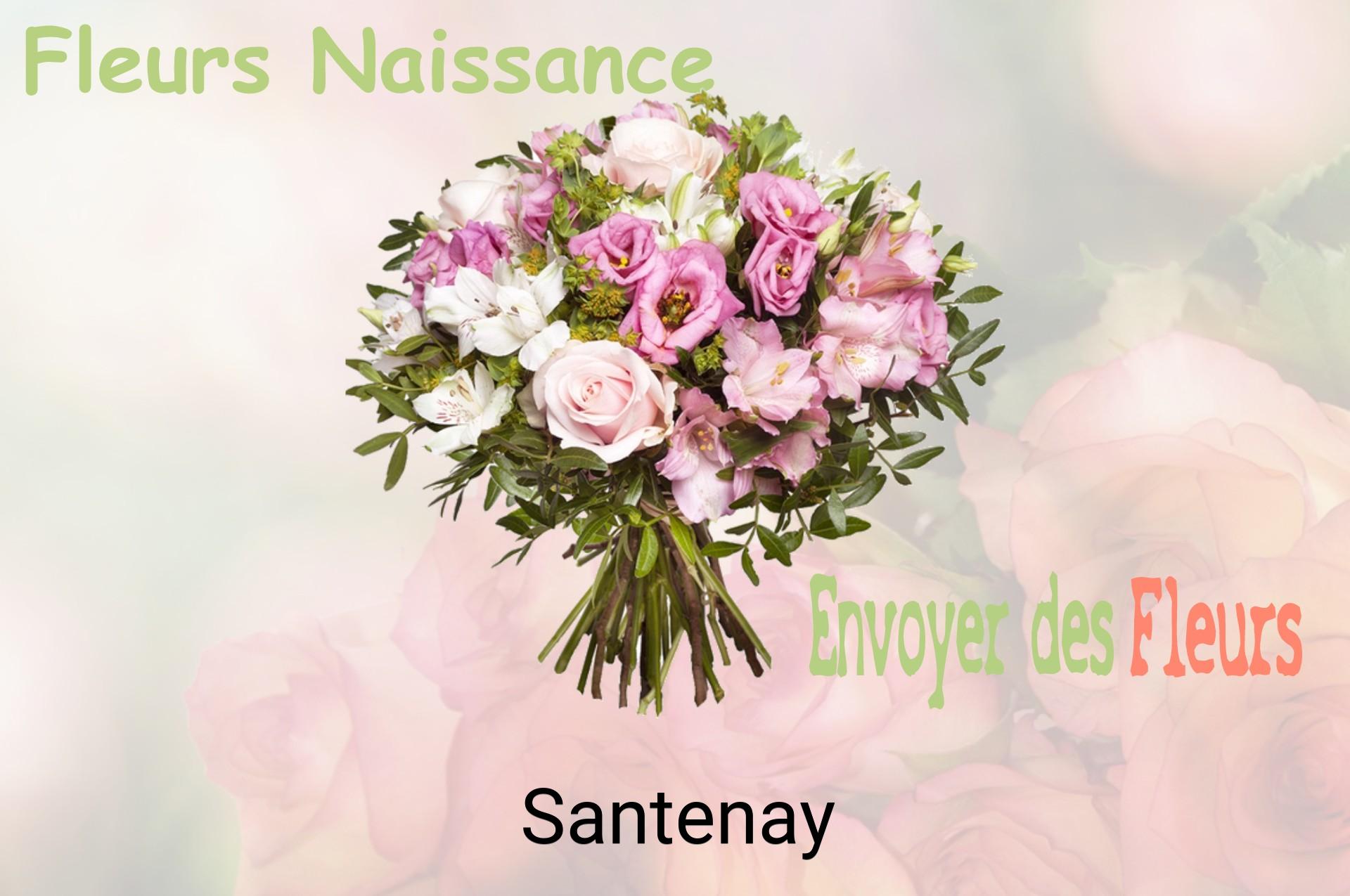 Bouquet de fleurs de naissance livré à Santenay
